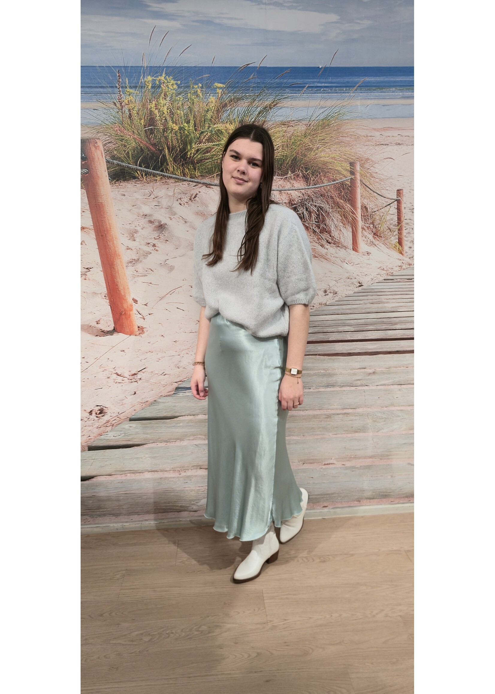 Satijnen rok meer kleuren