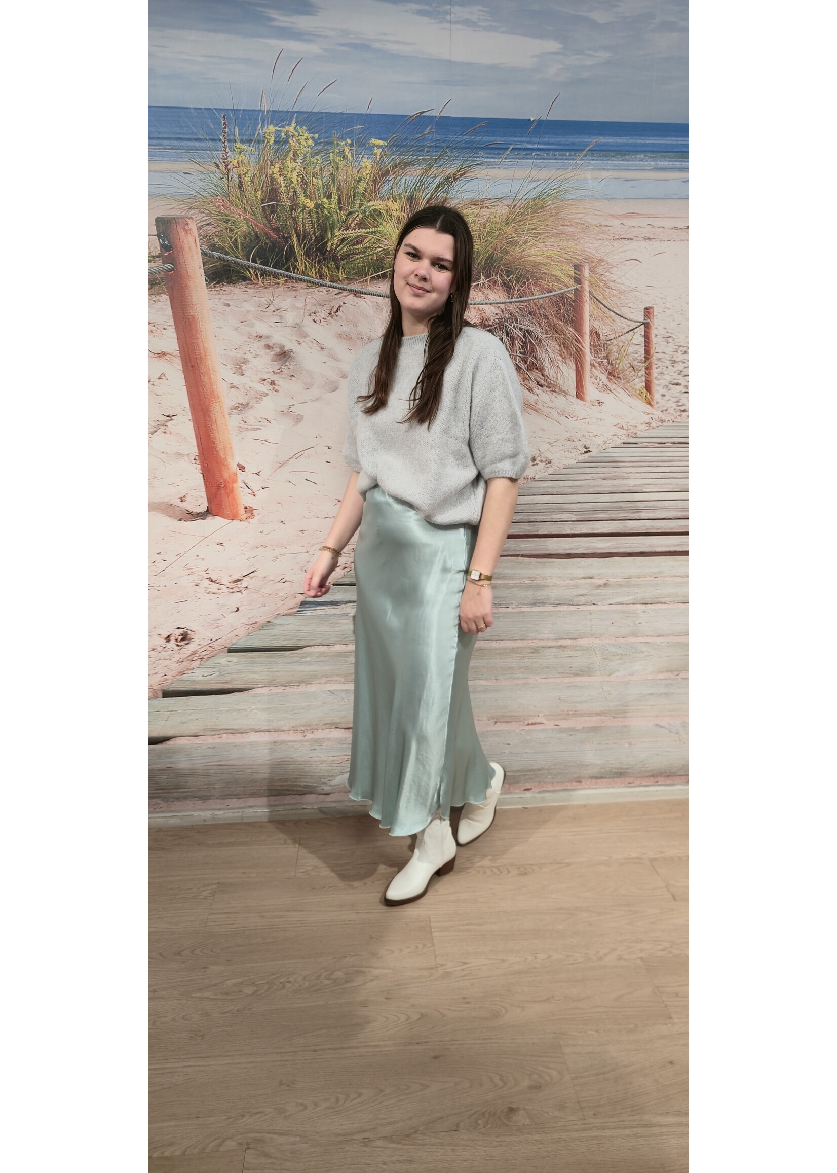 Satijnen rok meer kleuren