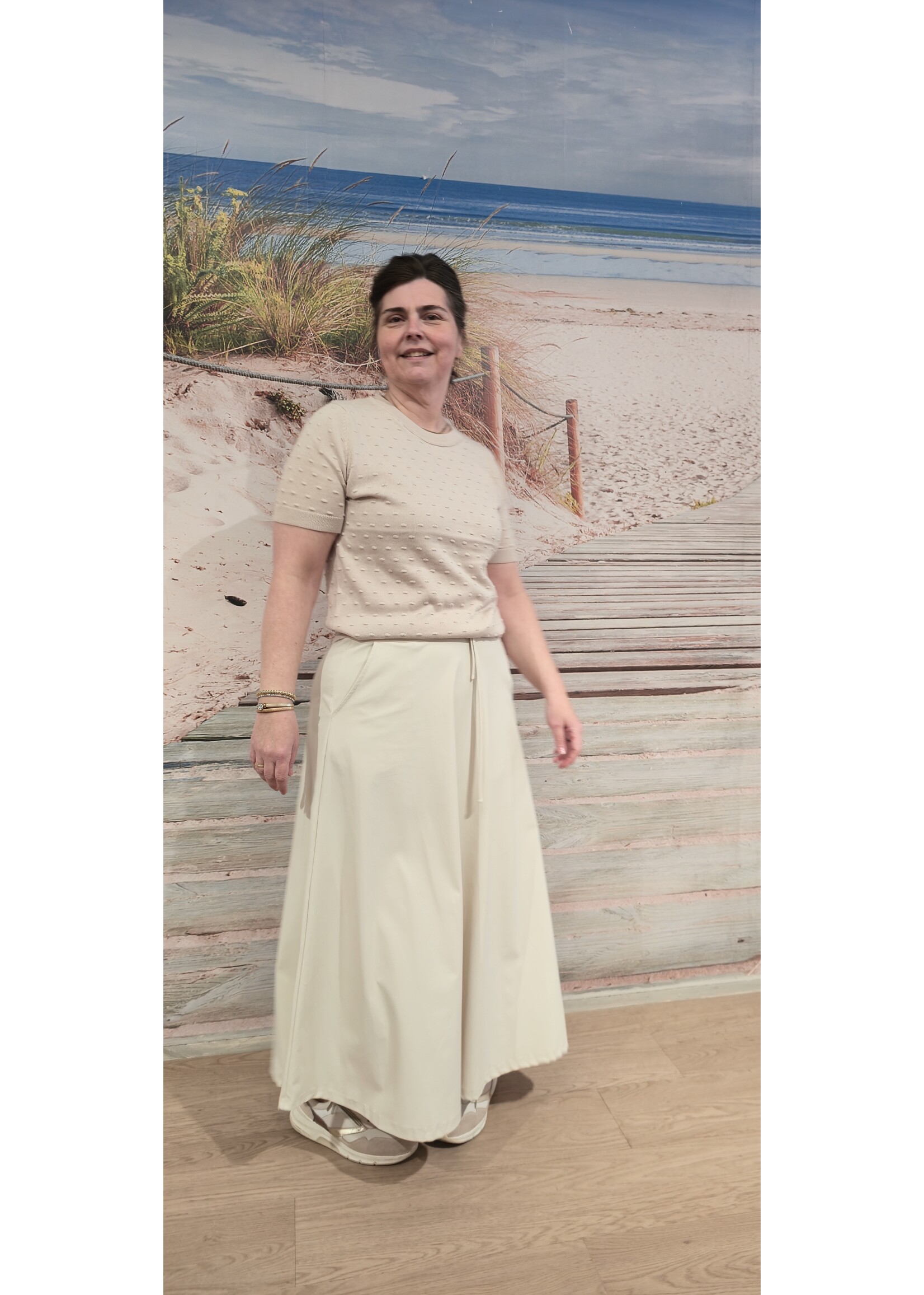 Knitwear top nopjes twee kleuren