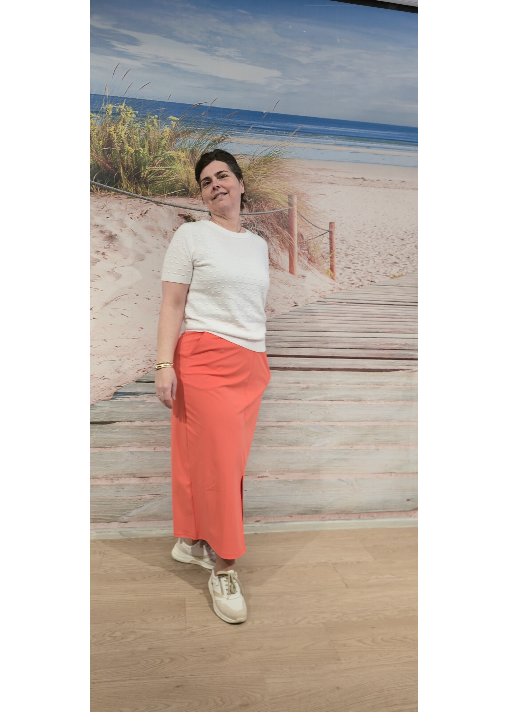 Knitwear top nopjes twee kleuren