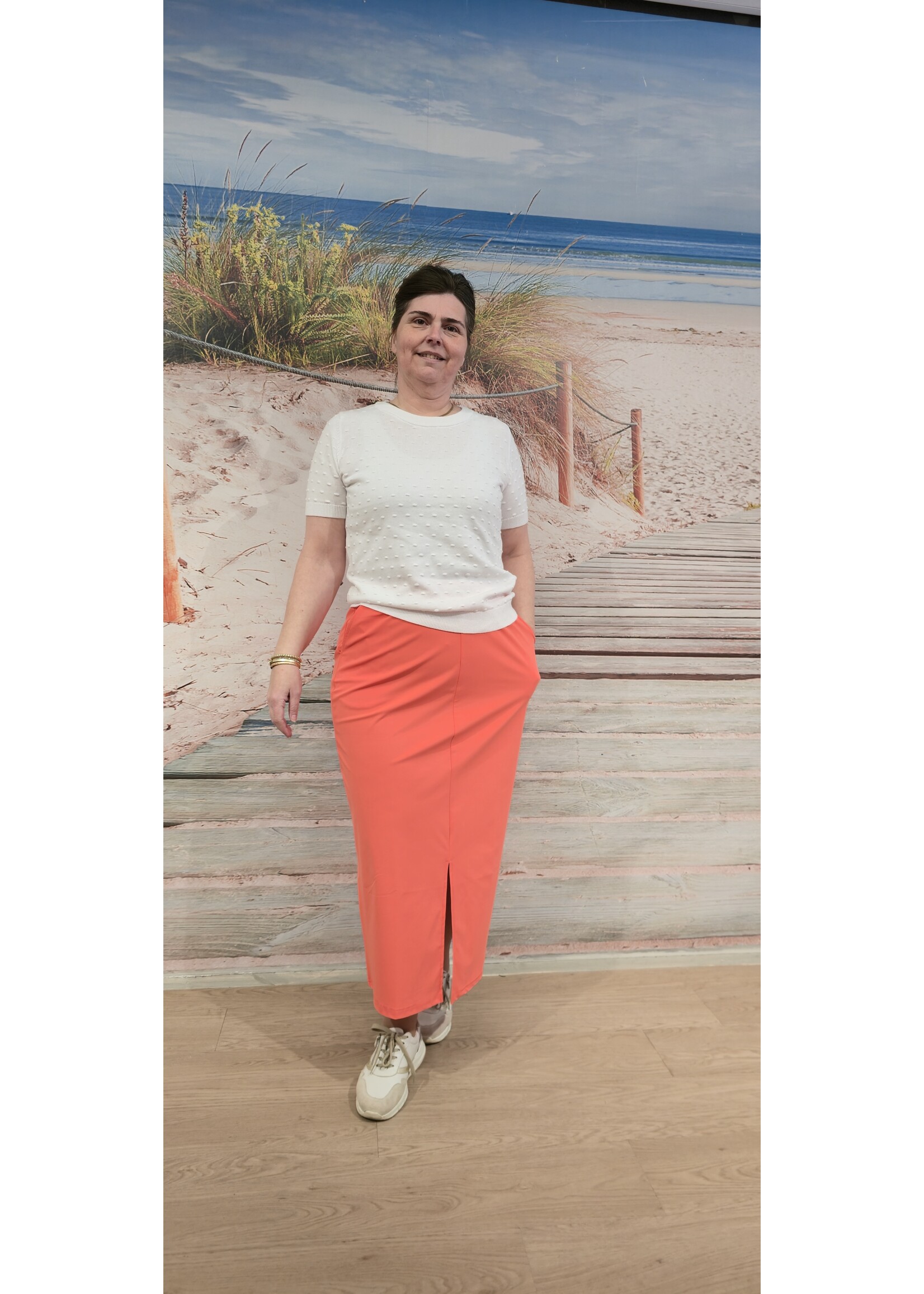 Knitwear top nopjes twee kleuren