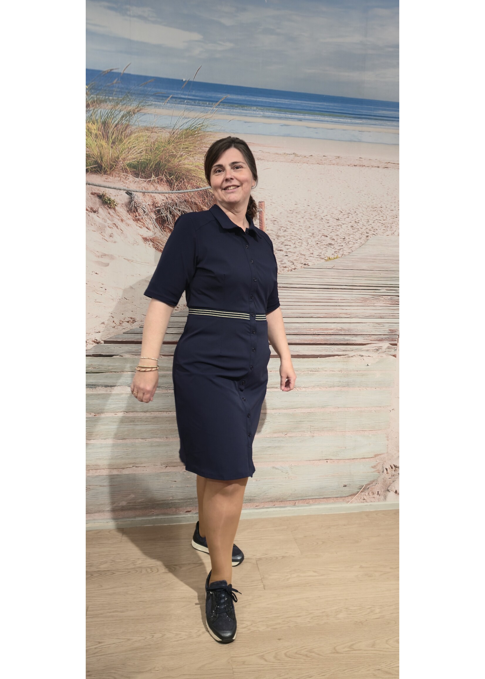 Tripple nine dress met biesje