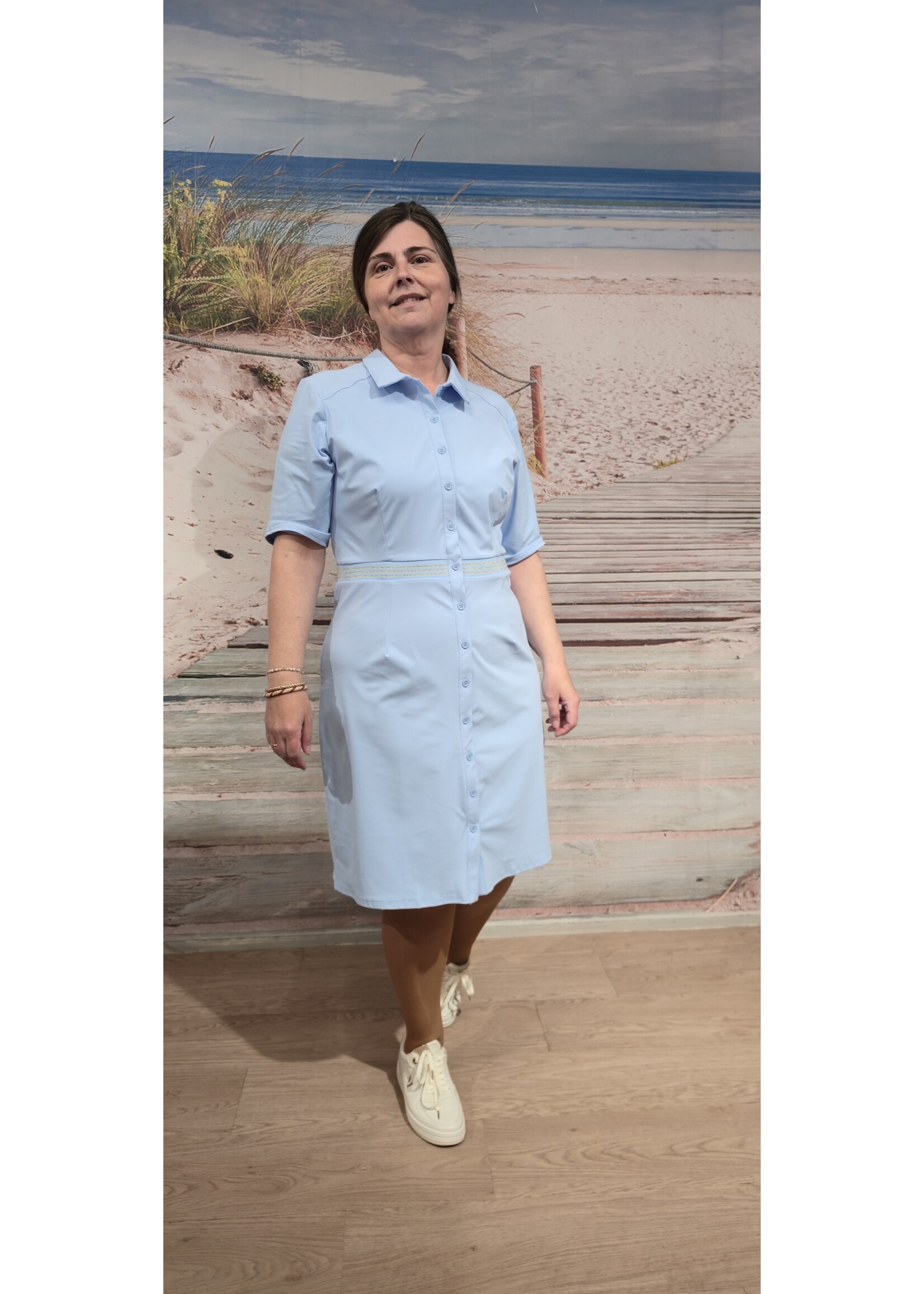 Tripple nine dress met biesje