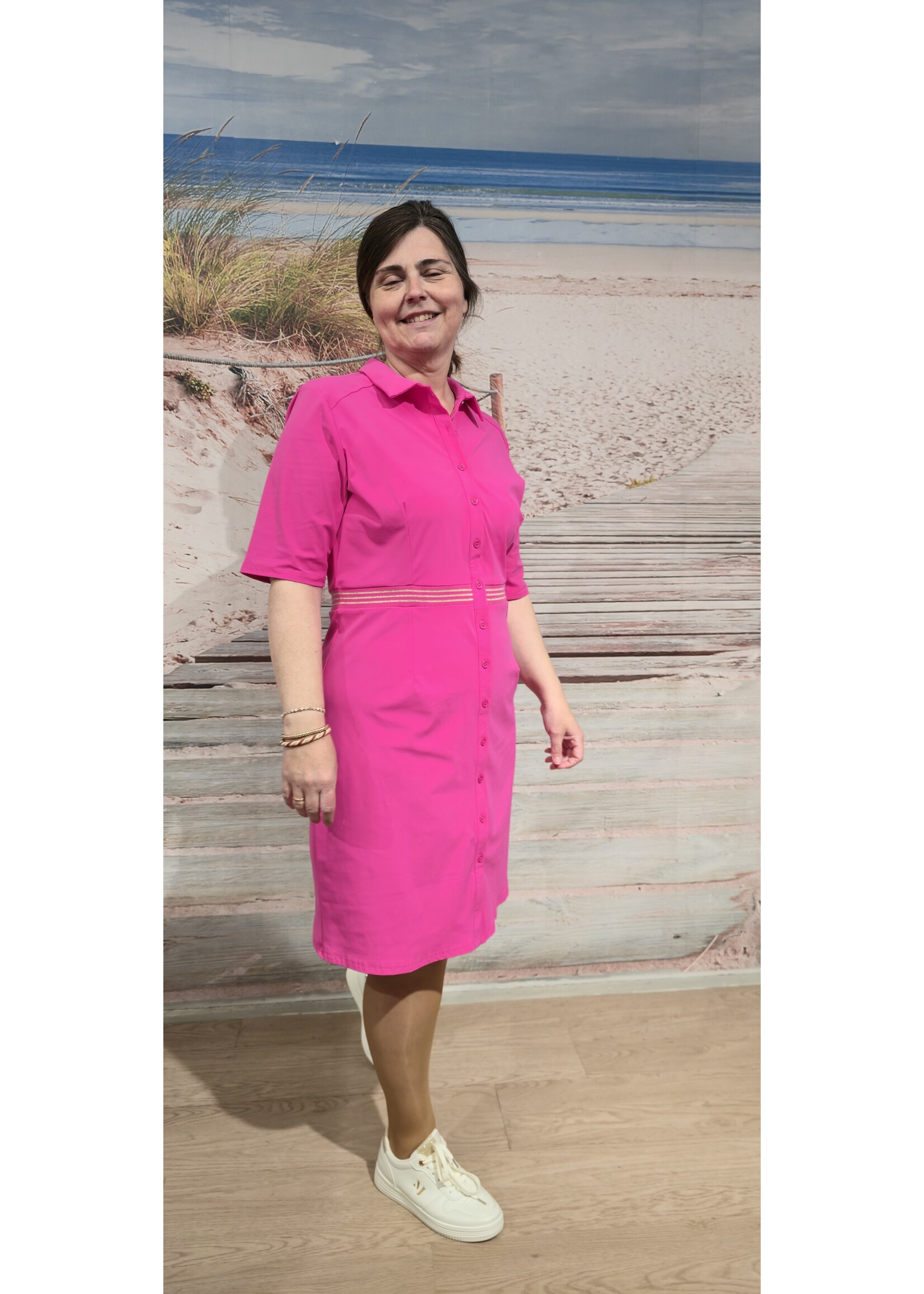 Tripple nine dress met biesje