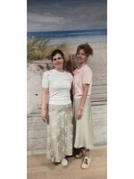 Linnen/viscose rok effen