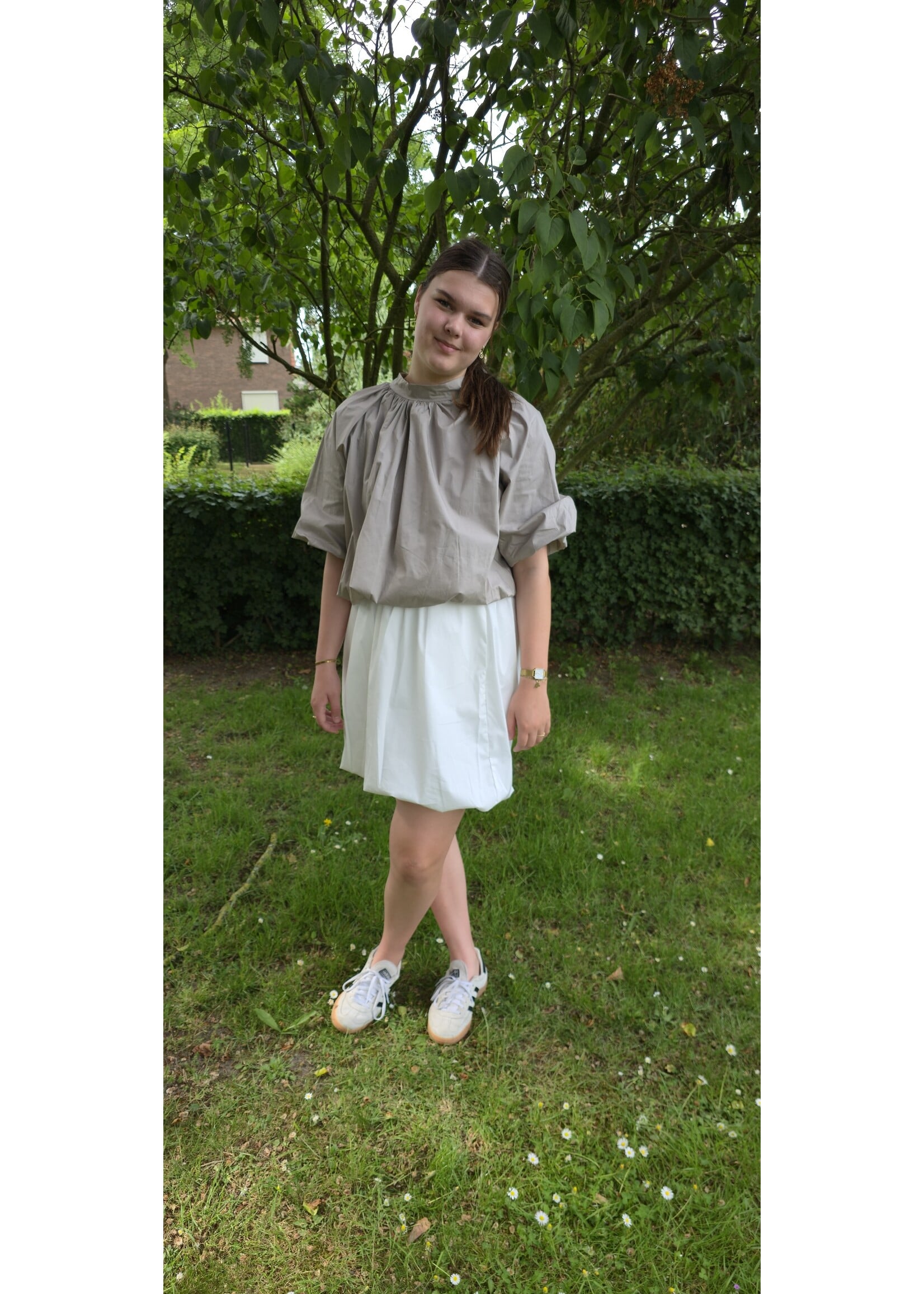Ballon blouse met strik