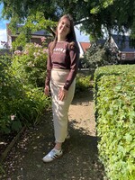 Knitwear top twee kleuren