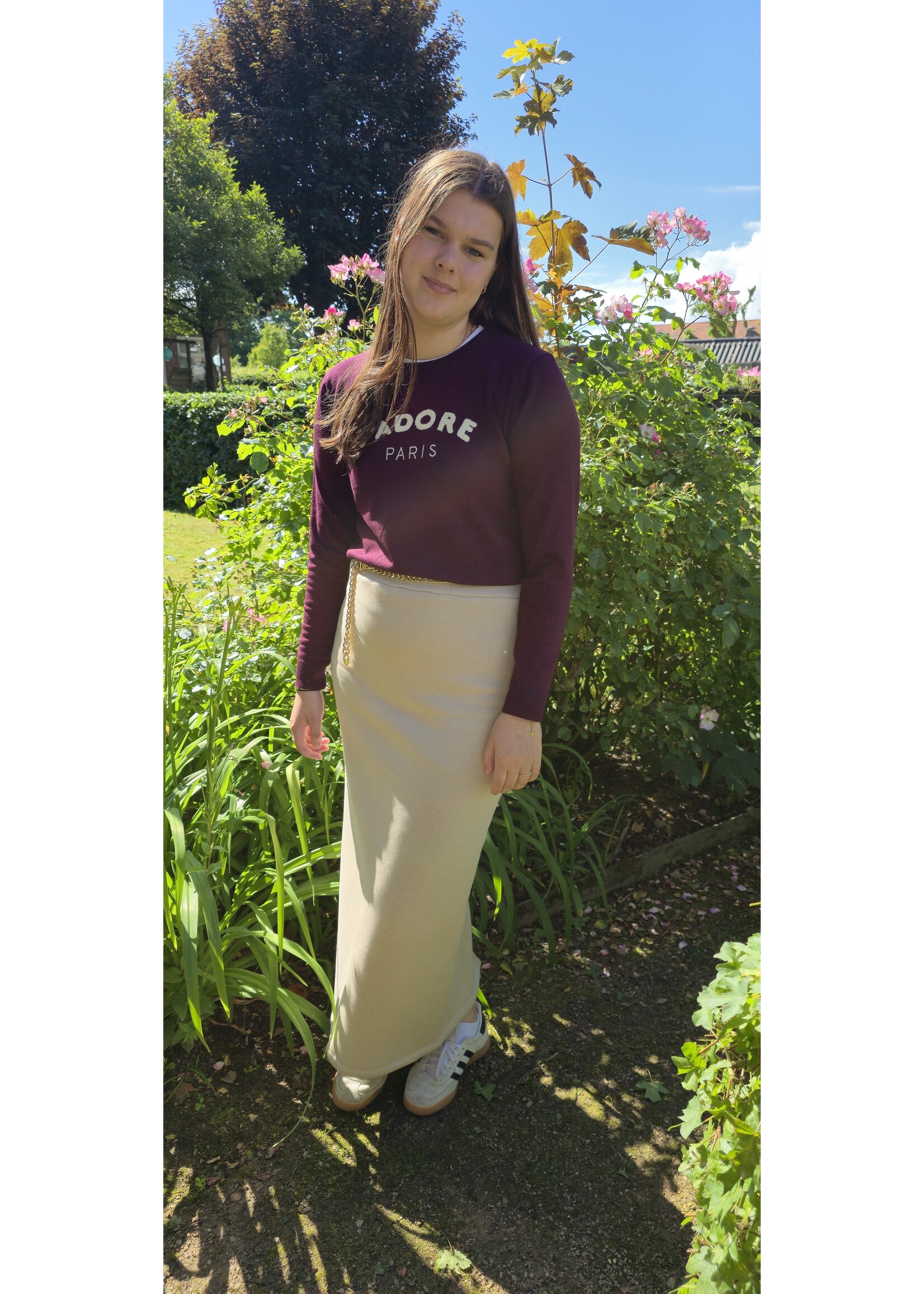 Knitwear top twee kleuren