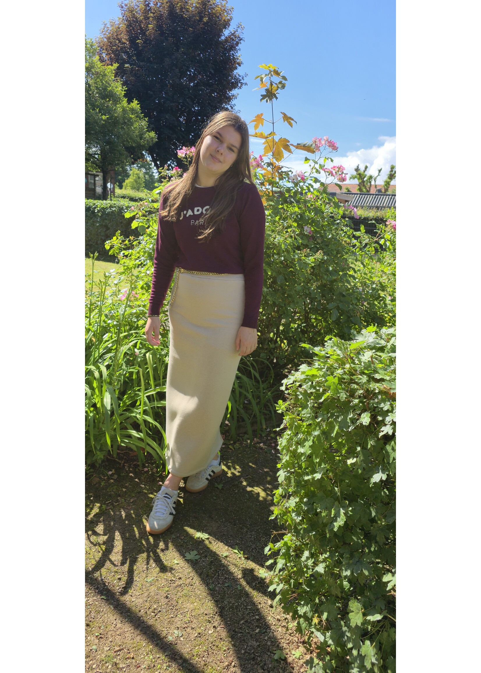 Knitwear top twee kleuren