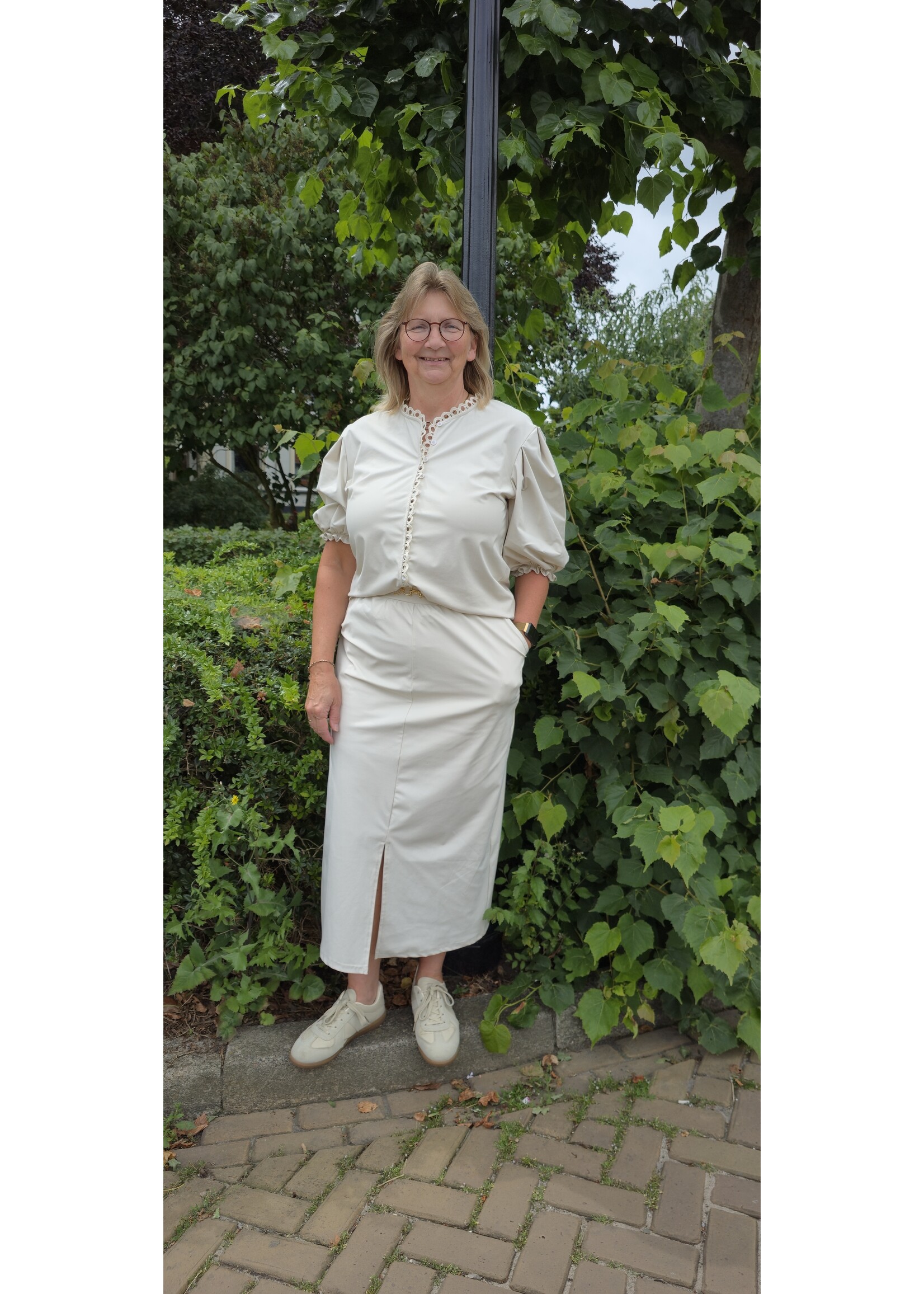 Triple Nine blouse met pofmouw