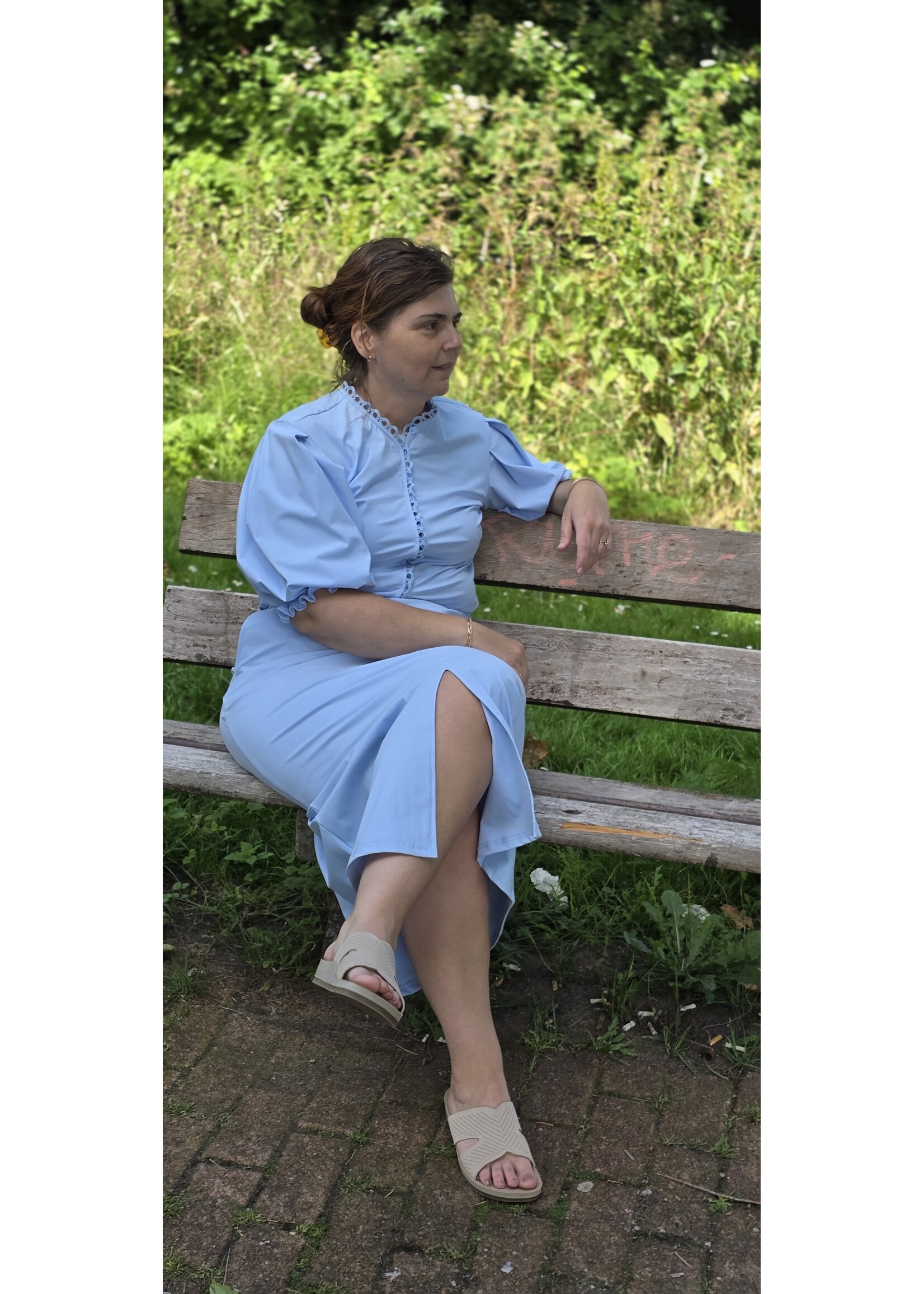 Triple Nine blouse met pofmouw