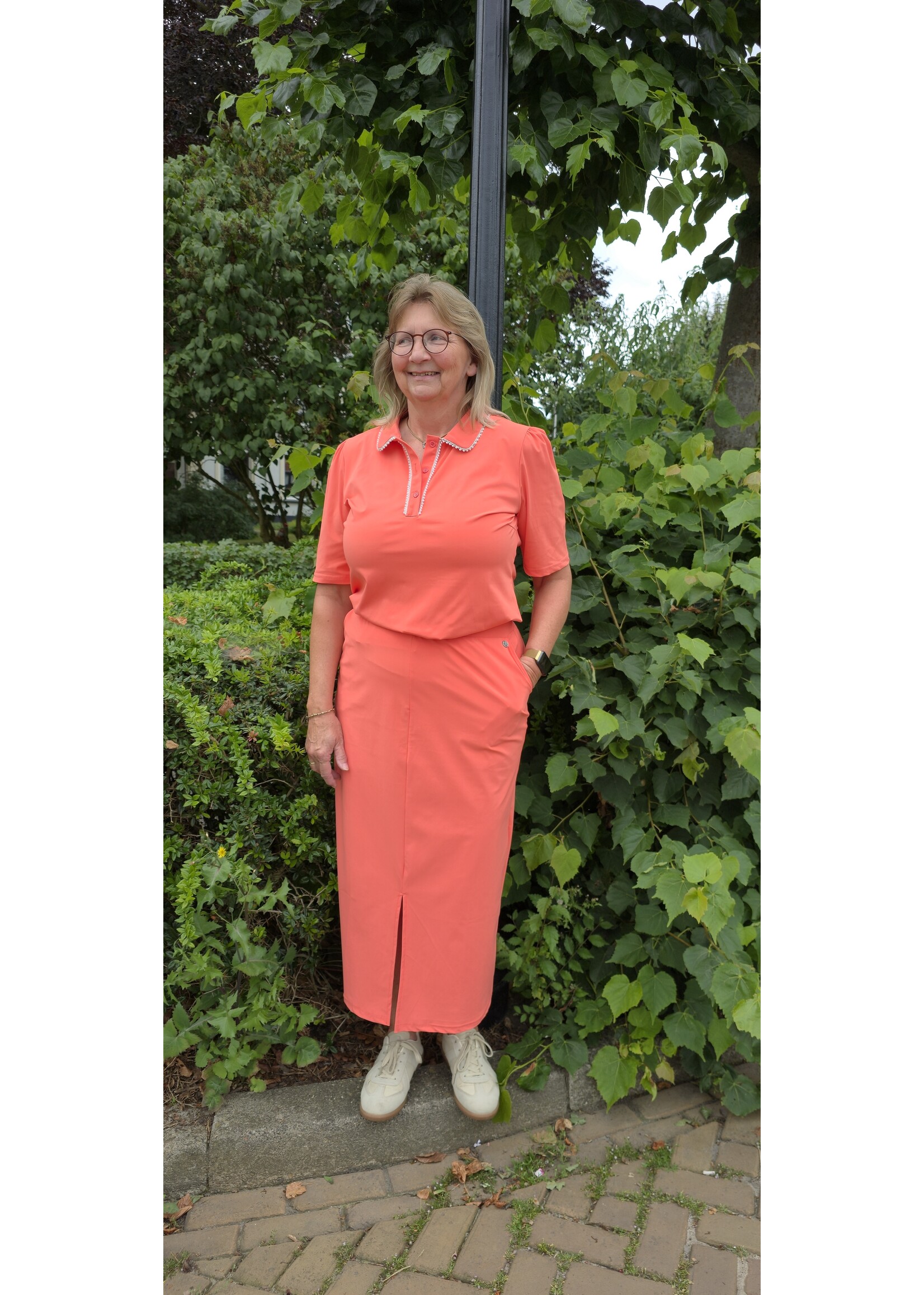 Triple nine blouse met pareltjes
