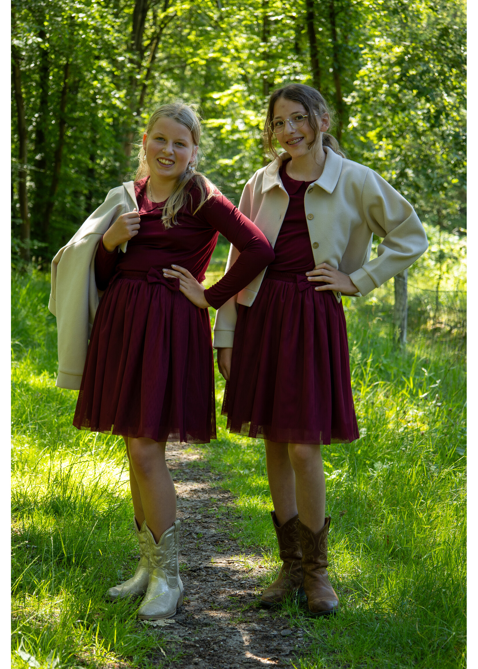 Tule set drie kleuren