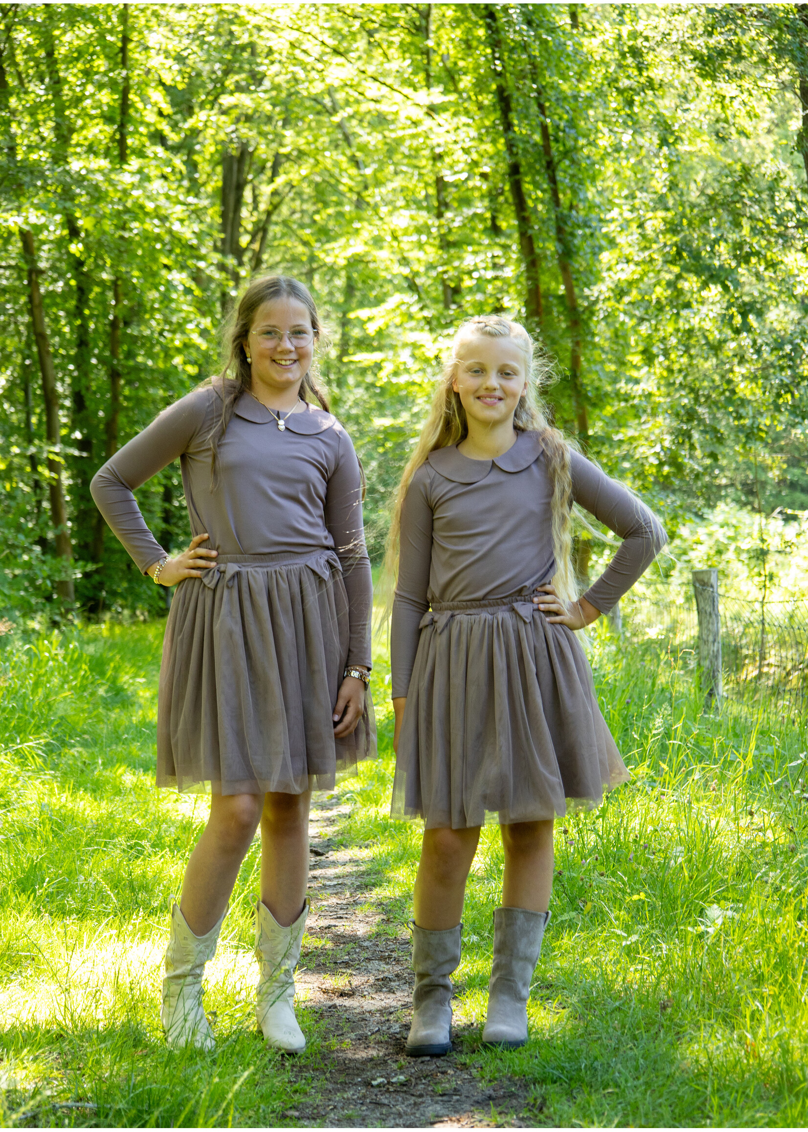 Tule set drie kleuren