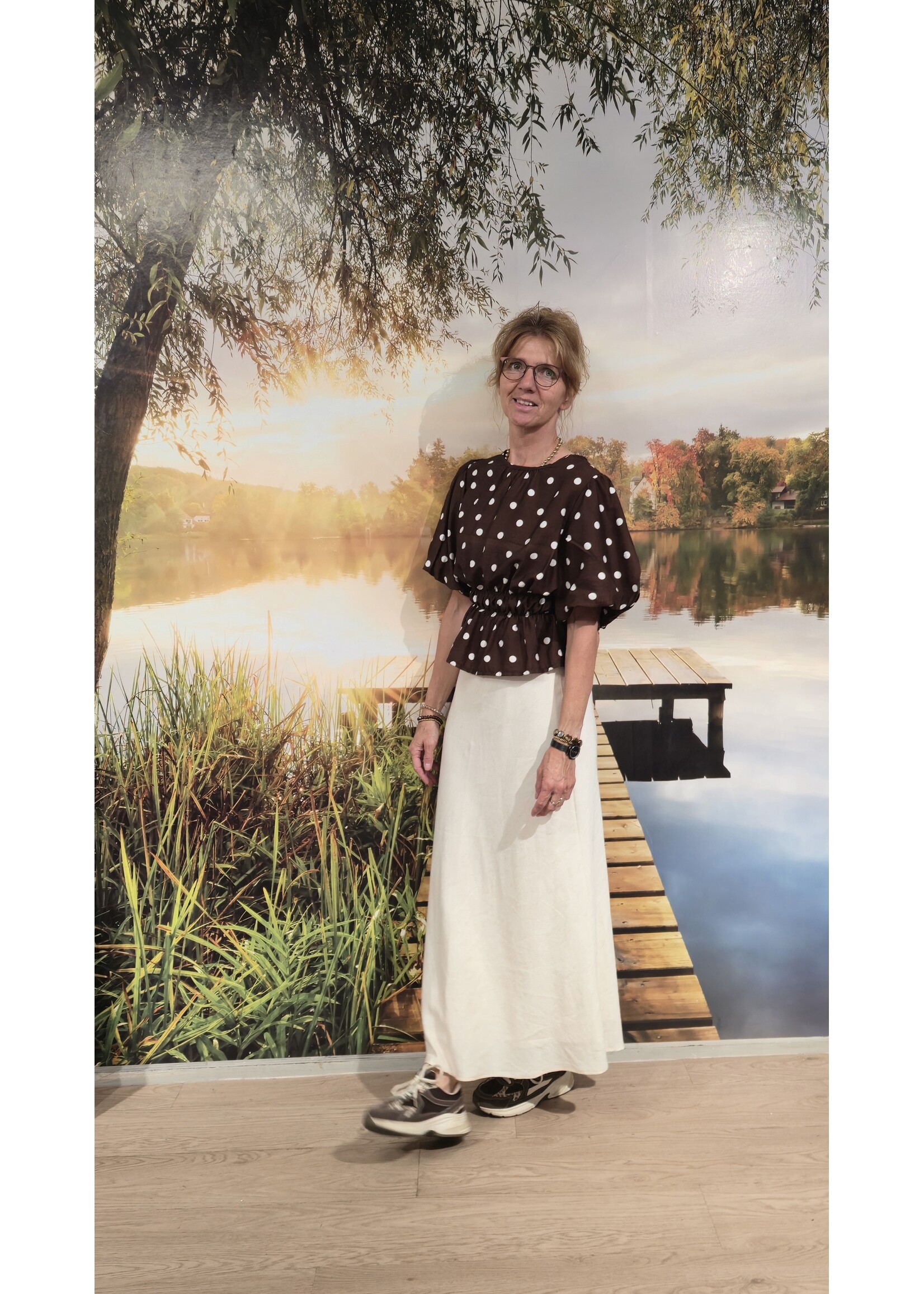 Dot blouse meer kleuren