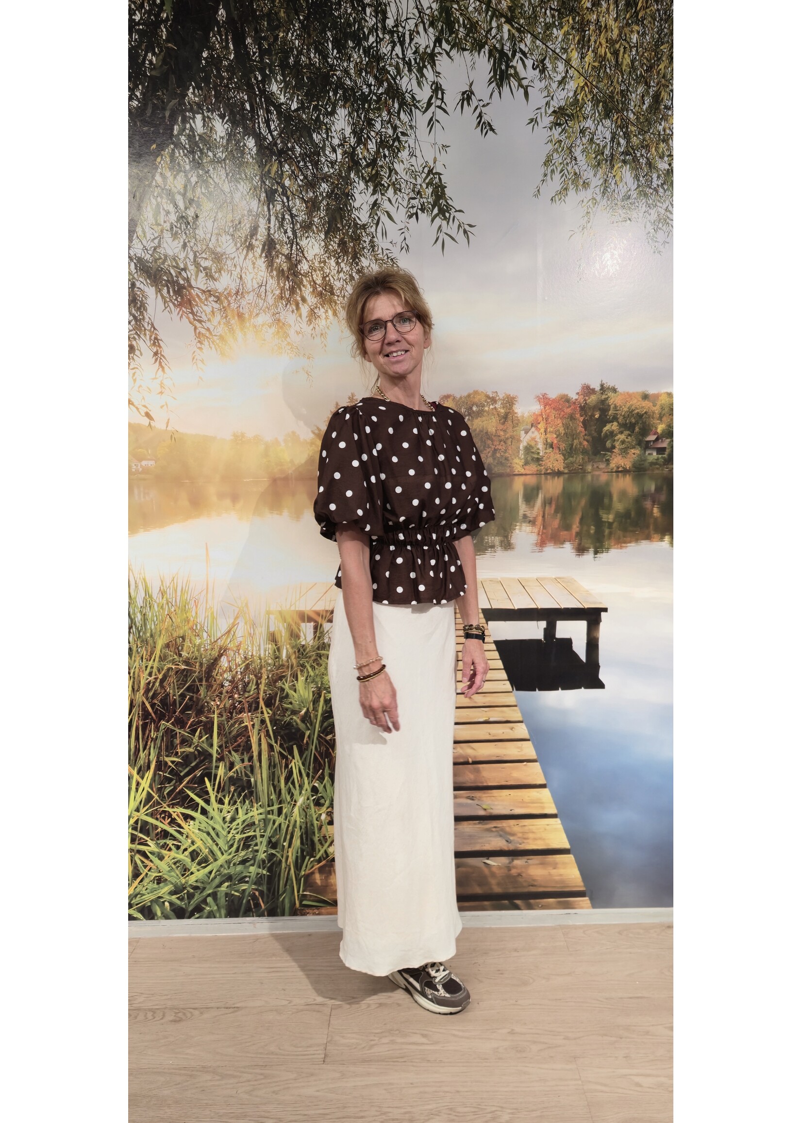 Dot blouse meer kleuren