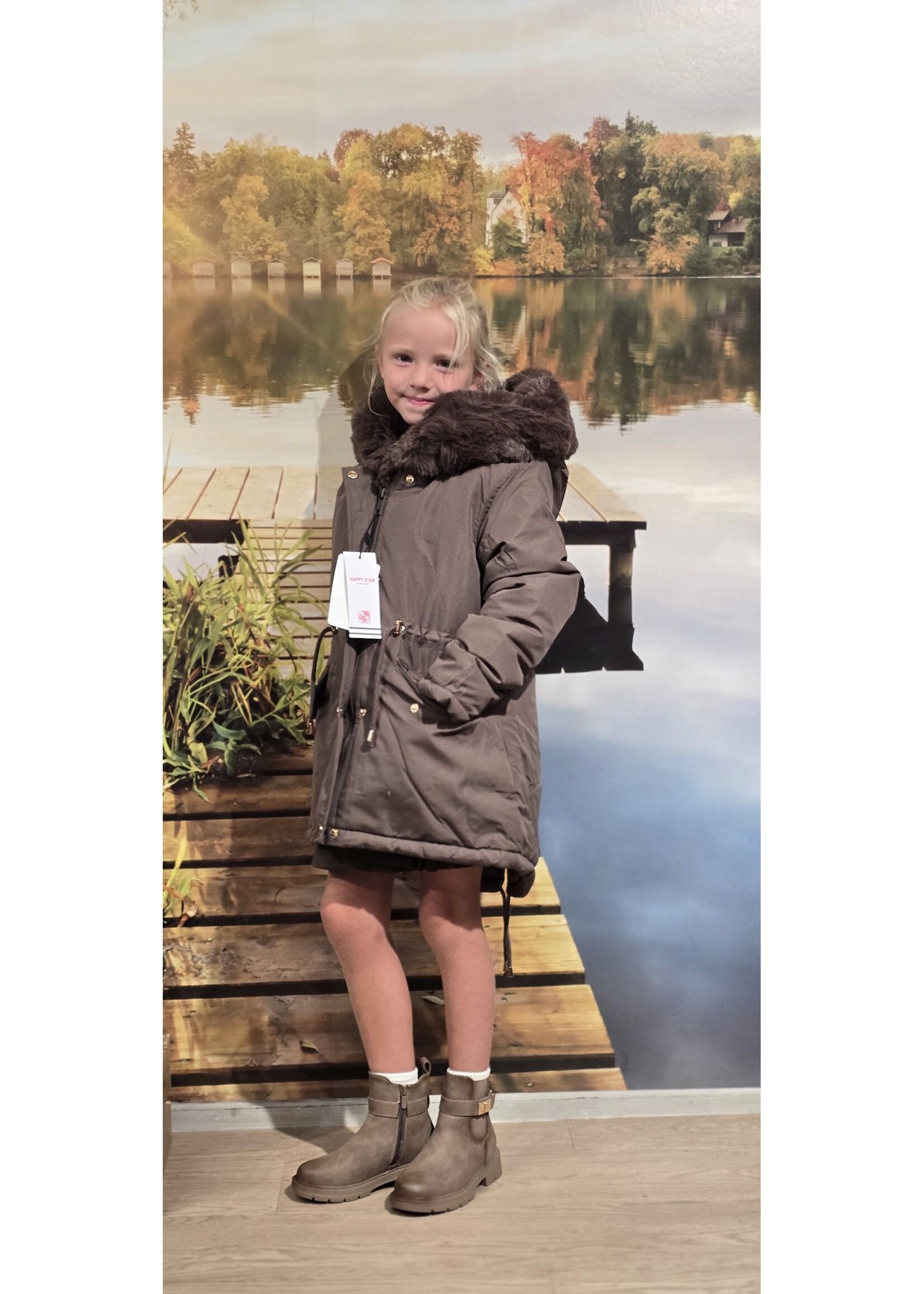 Winterjas Loïs choco meisje
