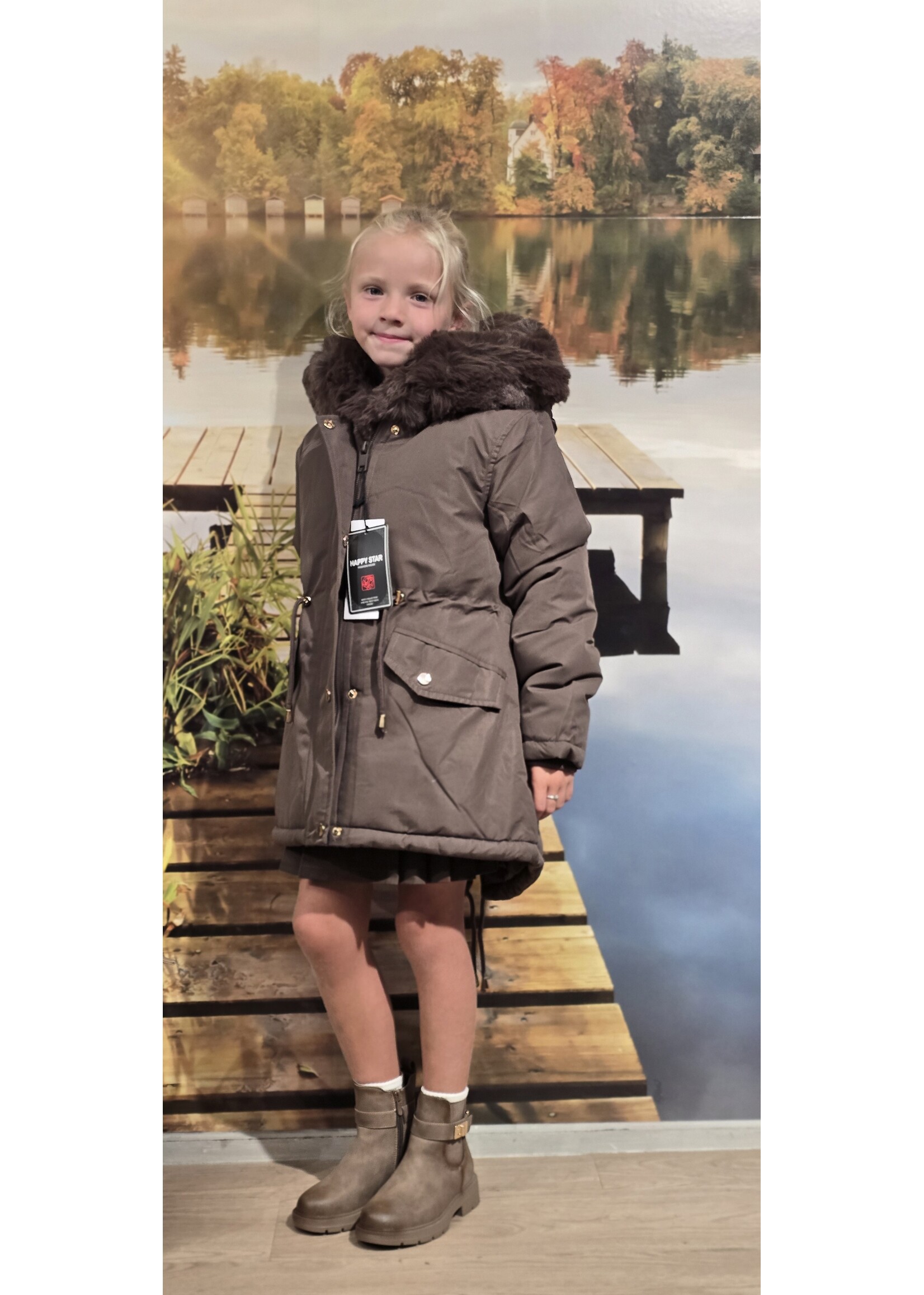 Winterjas Loïs choco meisje