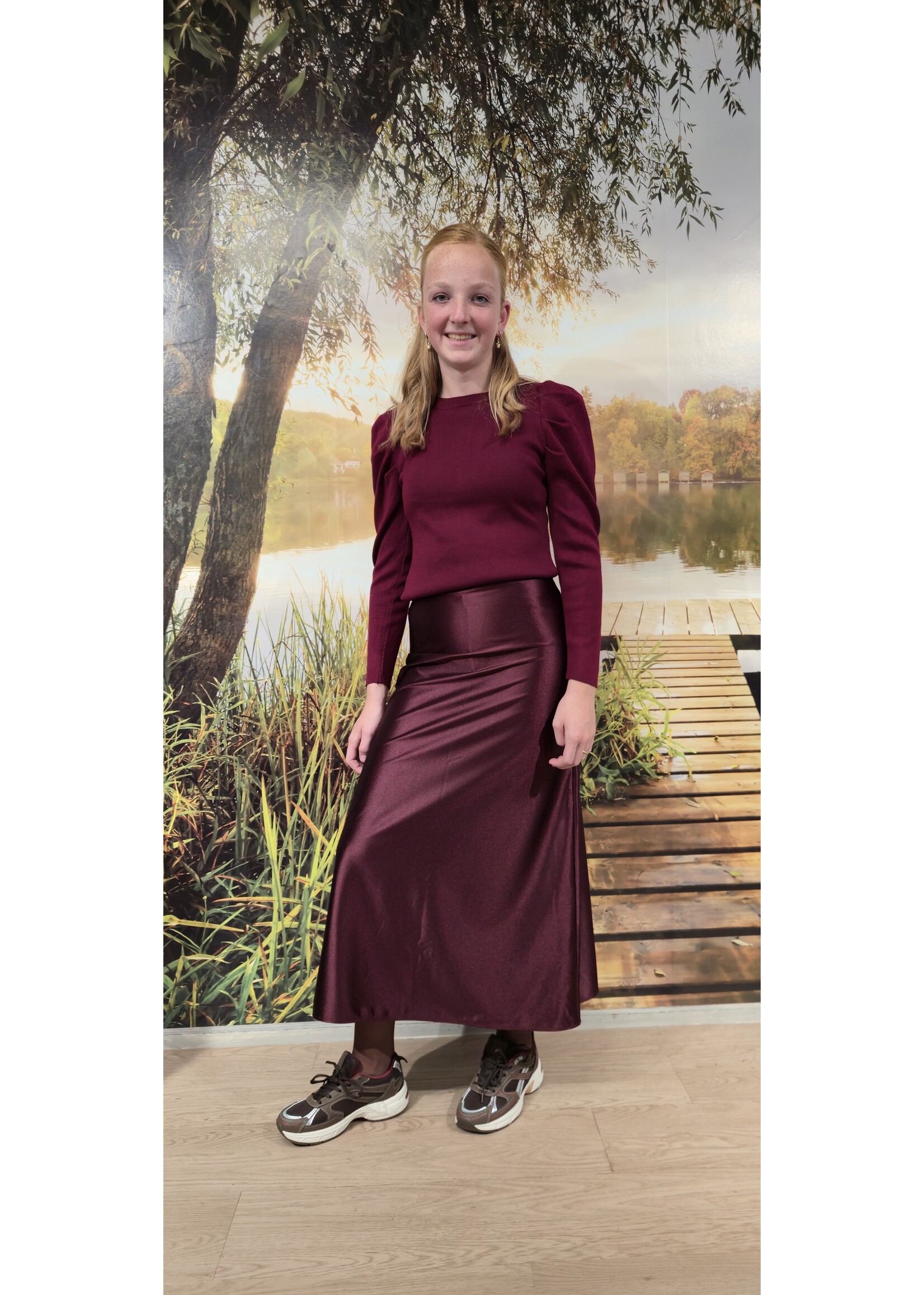 Top Marieke bruin en rood
