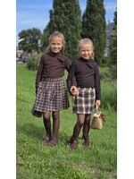 Top met strik twee kleuren