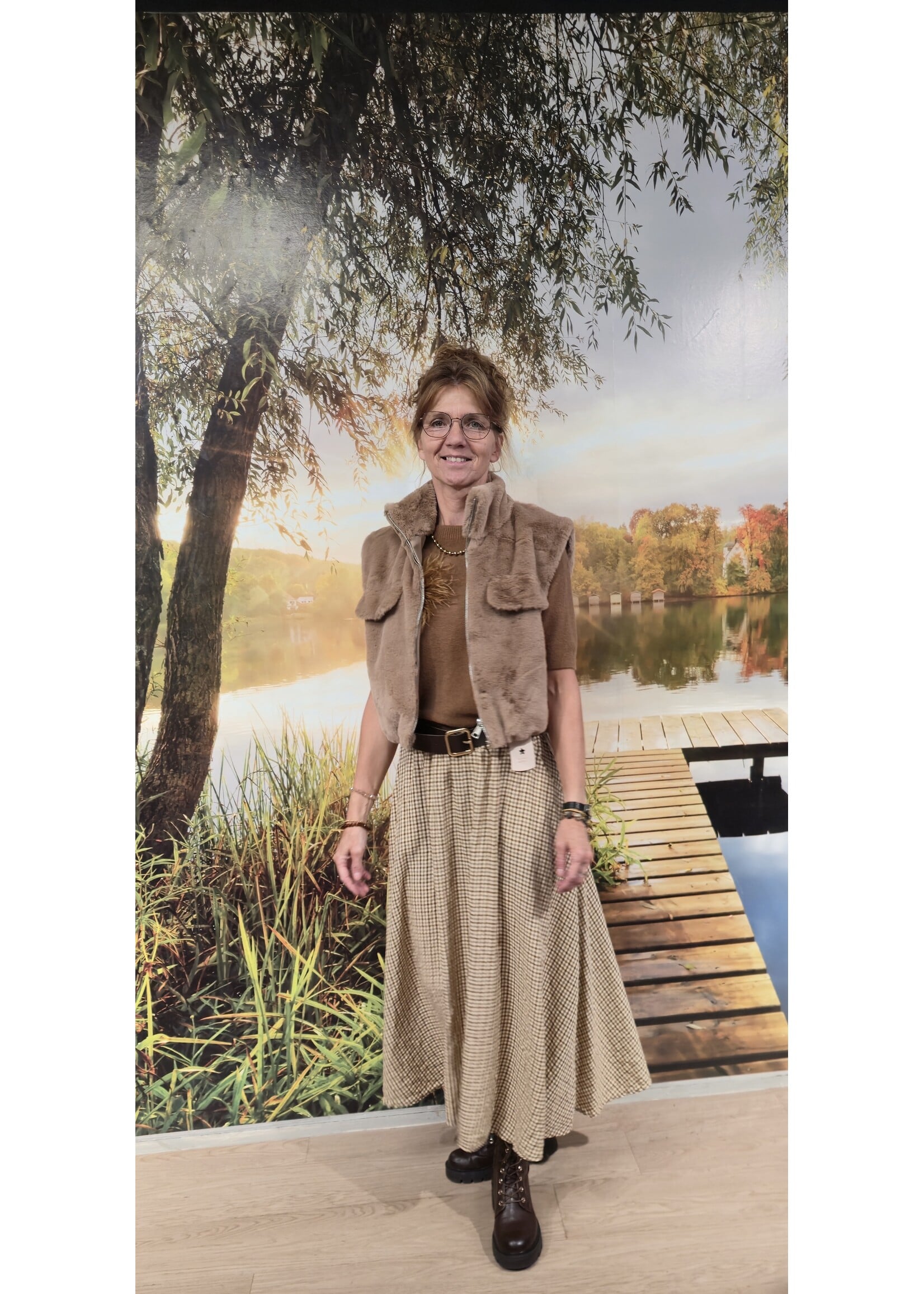 Fake faux bodywarmer meer kleuren