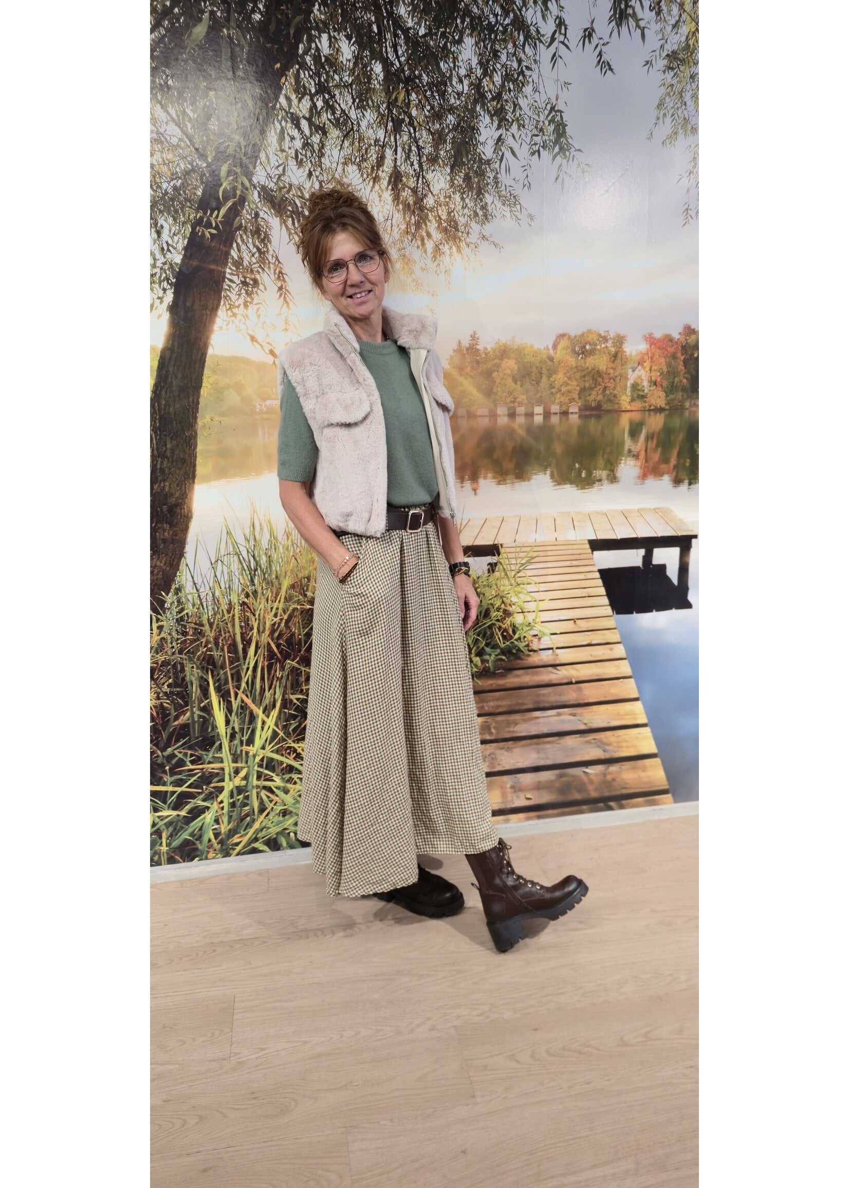 Fake faux bodywarmer meer kleuren