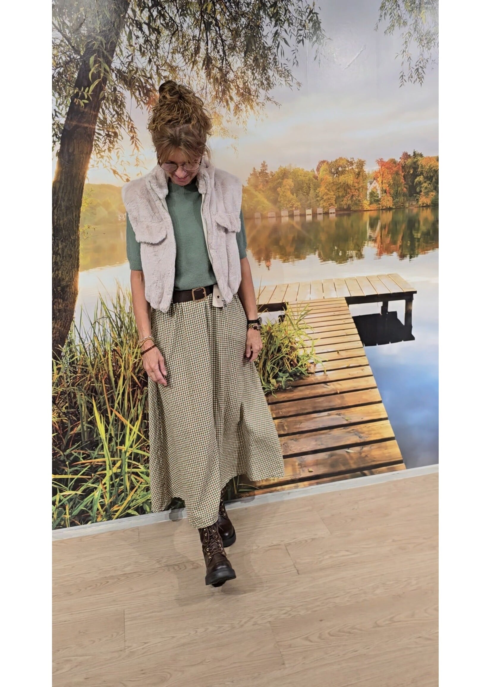 Fake faux bodywarmer meer kleuren