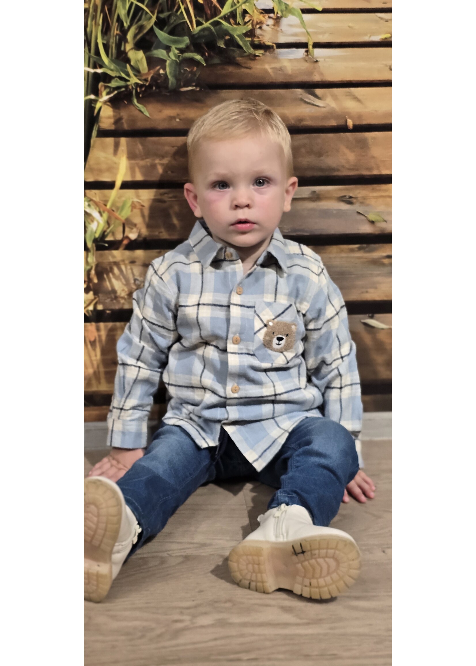 Ruit blouse Hidde