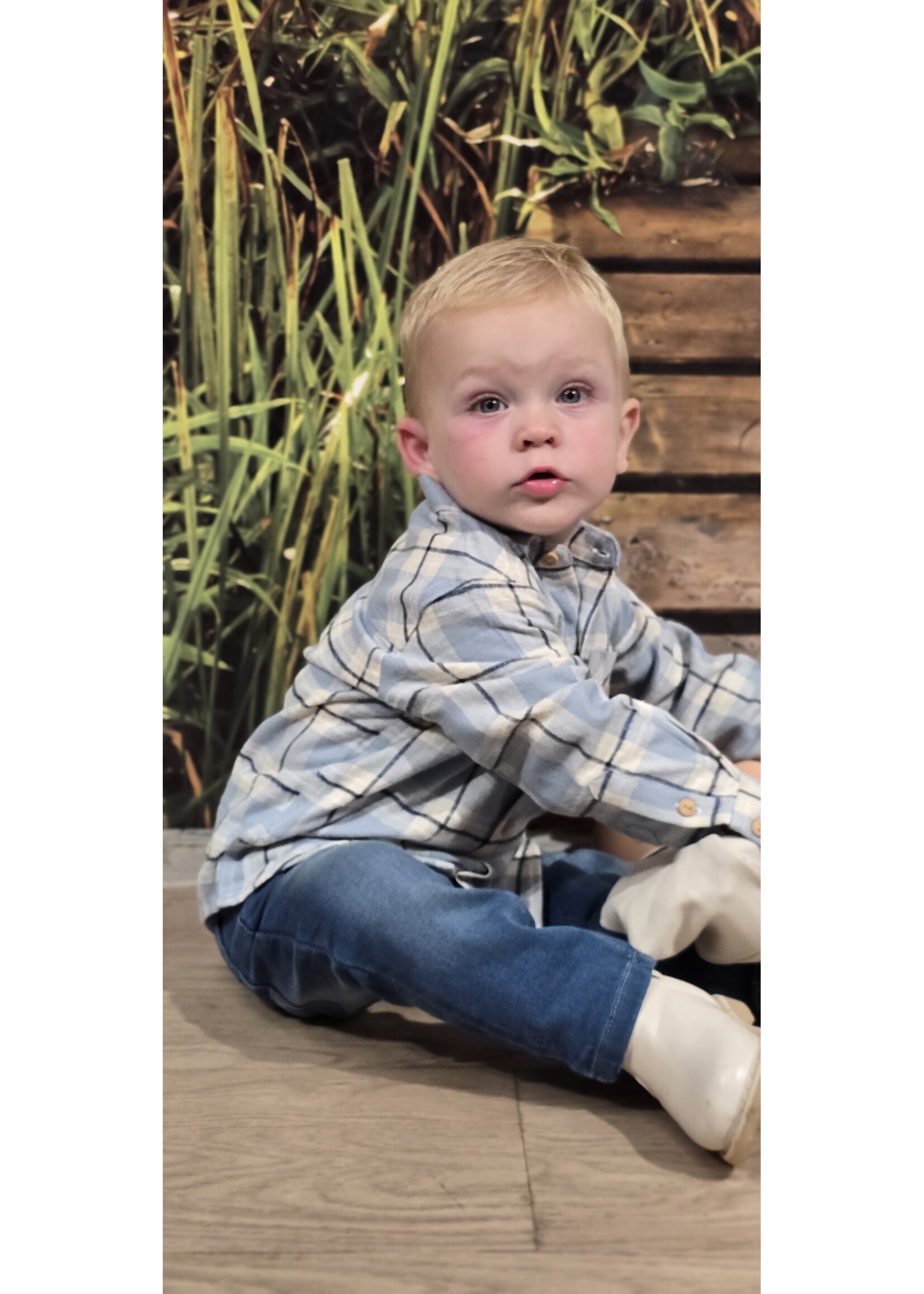 Ruit blouse Hidde