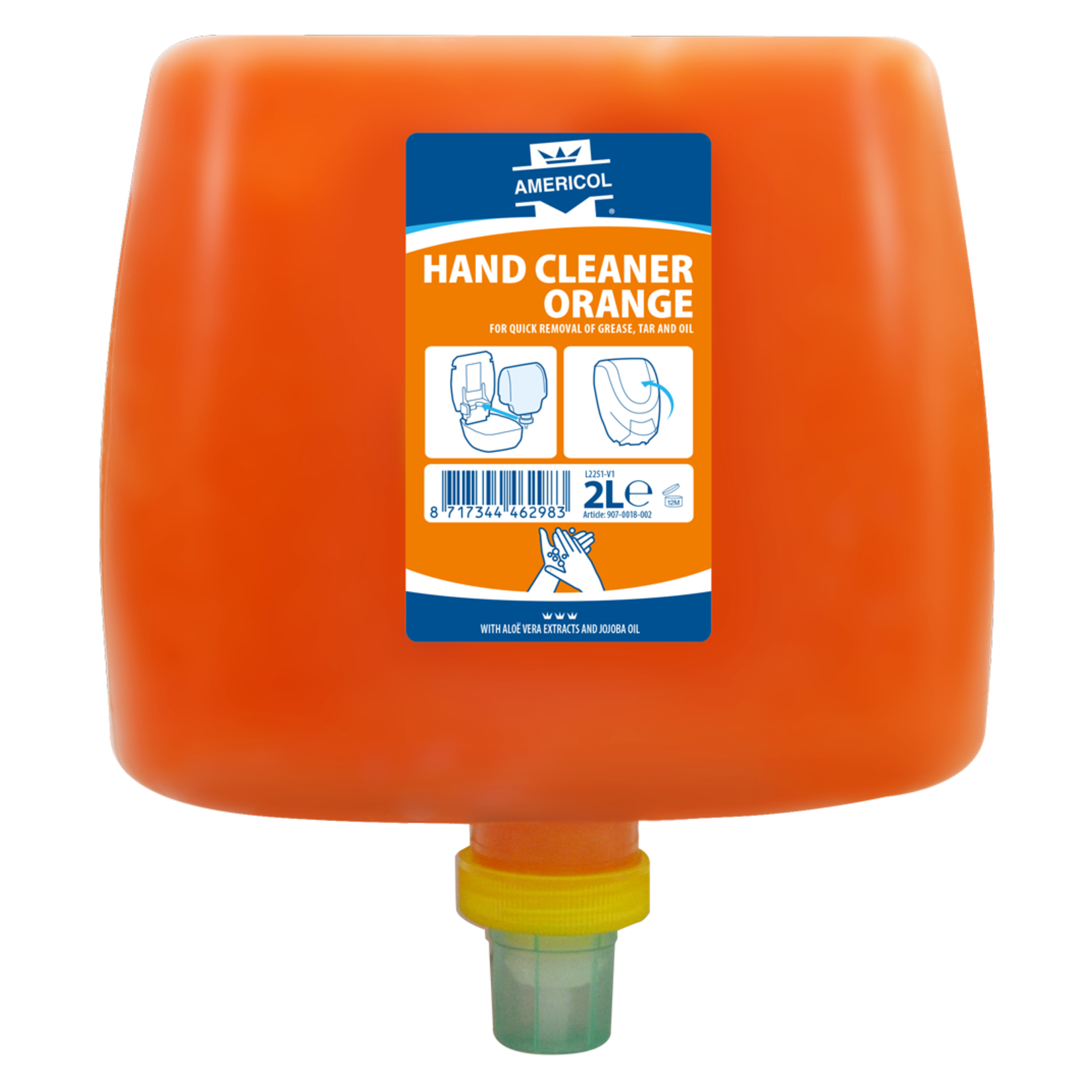 Americol Hand Cleaner Orange Cartridge (2 Liter)