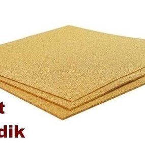 1X - Industrie kurkplaat - 60 x 90 cm - 4mm dik