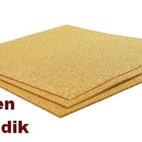 3X - Industrie kurkplaat - 60 x 90 cm - 2mm dik