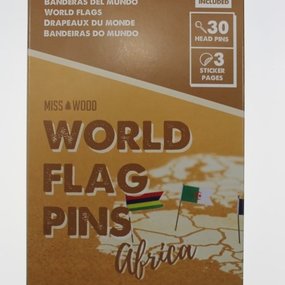 Vlagspelden - vlaggetjes punaises - Afrika - 25 stuks