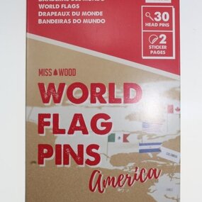 Vlagspelden - vlaggetjes punaises - Amerika - 25 stuks