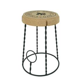 kurk tafel kruk - champagne kurk - metalen frame