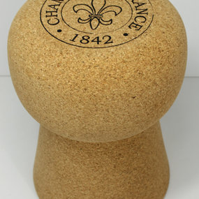 Kurk tafel kruk - champagne kurk met opdruk