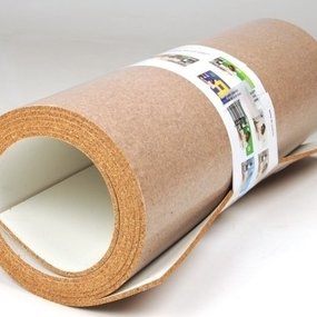 3 meter Prikwandkurk op rol - 4mm dik - 49cm breed - ZELFKLEVEND - WIT