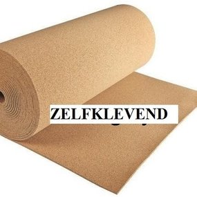 Prikwandkurk op rol - 6mm dik - 50cm breed -  ZELFKLEVEND
