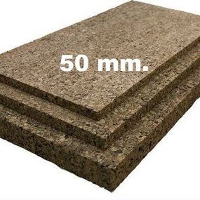 Geëxpandeerde kurkplaat -  100 x 50 cm - 50 mm