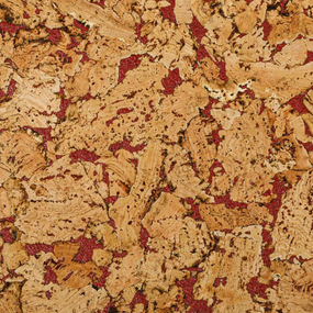 Wandkurk 'Country Red' GEWAXT - 60 x 30 cm - 3mm dik m²