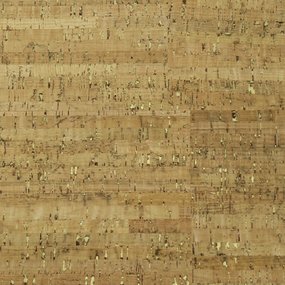 Exclusief Kurkbehang op rol - Naturel Goud - 96 cm breed - 0,3mm dik