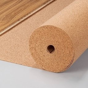 Kurk ondervloer op rol - 3mm dik - 100cm breed - 10m lang