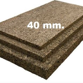 Geëxpandeerde kurkplaat - 100 x 50 cm - 40mm