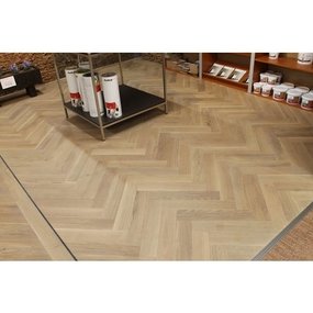 Corkwood Visgraatparket - Hout met kurk visgraatvloer - Eiken A