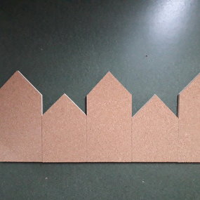 5 Stuks Huisje kurk 6 mm kurk op 10 mm EKO Multiplex