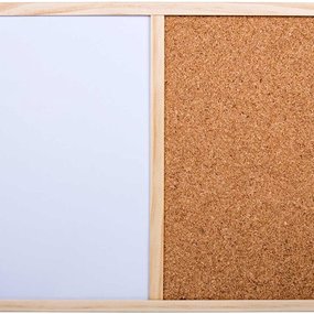 Kurk prikbord - Whiteboard - 20 x 30 cm. ACTIE
