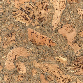 Wandkurk 'Twist Green' GEWAXT - 60 x 30 cm - 3mm dik - per m²