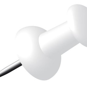Push pins - Wit - 50 stuks