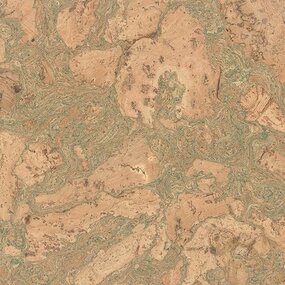 Plak kurkvloer - Twist Green - 60 x 30 cm - 4mm - per m²