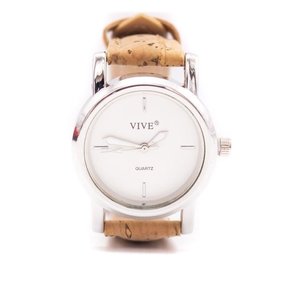 Kurk horloge - VIVE - Zilver